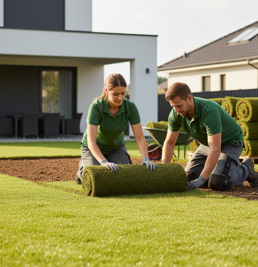 Sod installation