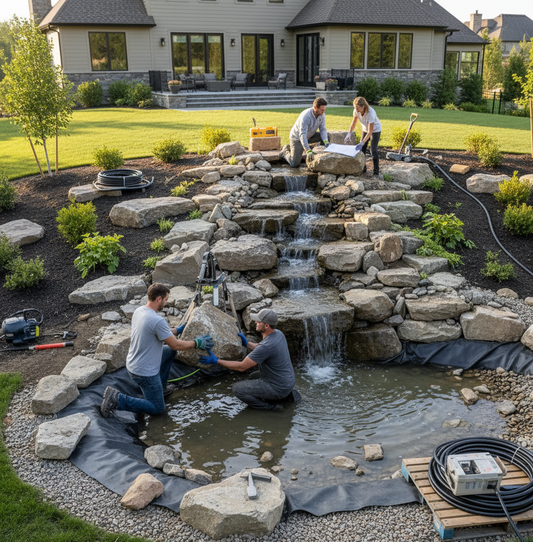 Water feature installation